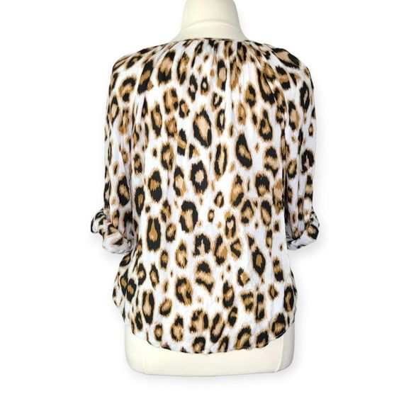 Old Navy Leopard Animal Print Top XL - Picture 2 of 4